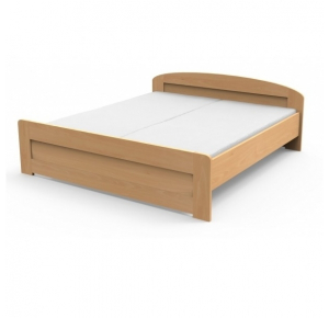 Masívna posteľ PETRA s rovným čelom pri nohách Obrázok pre Masívna posteľ PETRA s rovným čelom pri nohách