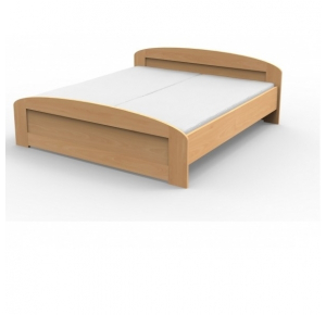 Obrázok pre Manželská masívna posteľ PETRA s oblým čelom