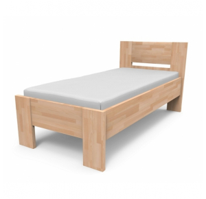 Obrázok pre Kvalitná posteľ z masívu NIKOLETA s plným čelom